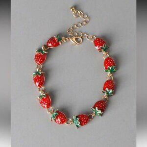 Strawberry Charm Bracelet S874